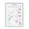 Stupell Industries Things To Do At Home Illustrated Self Care Guide in White Frame Wall Art